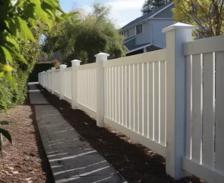 White timber fence replaced in Caboolture