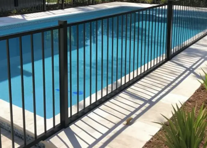 Aluminium pool fence for a pool in Caboolture