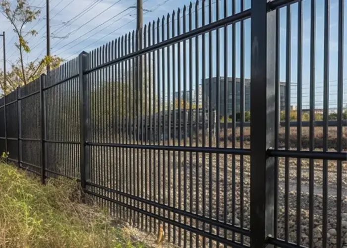 Tall aluminium commercial fence in Caboolture