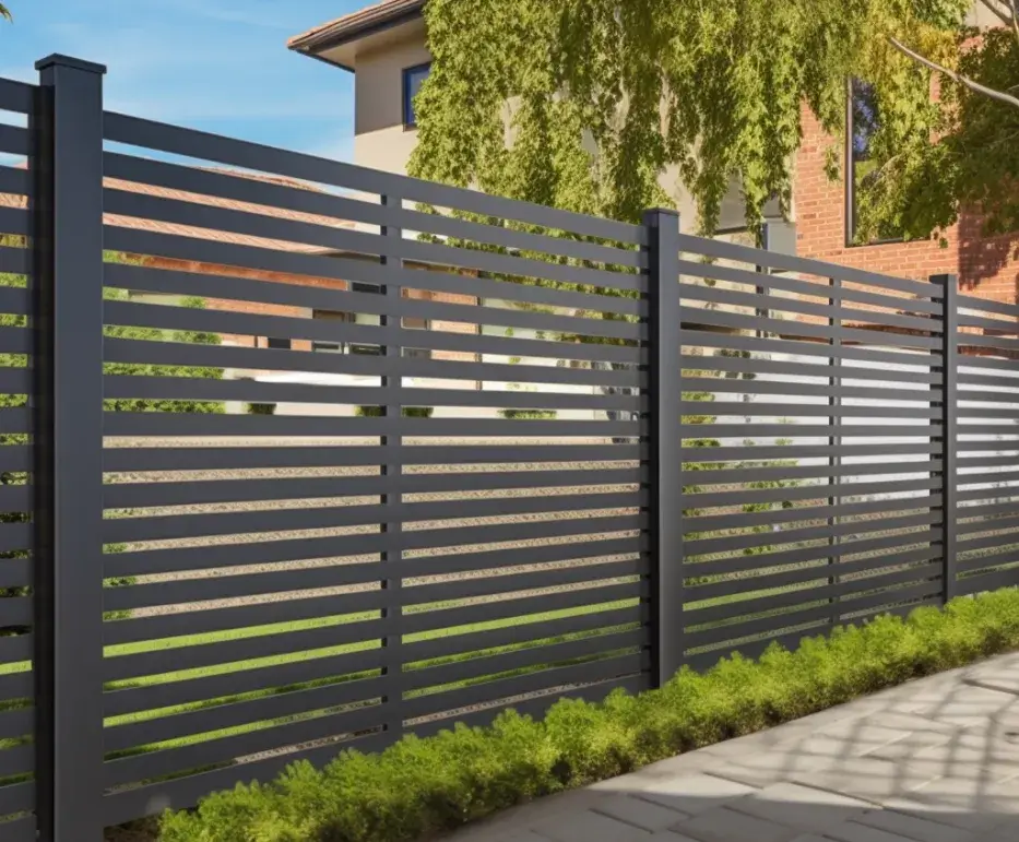 Slat aluminium fence services in Caboolture