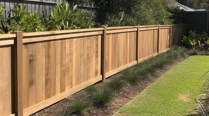 Timeless timber fence in a backyard in Caboolture